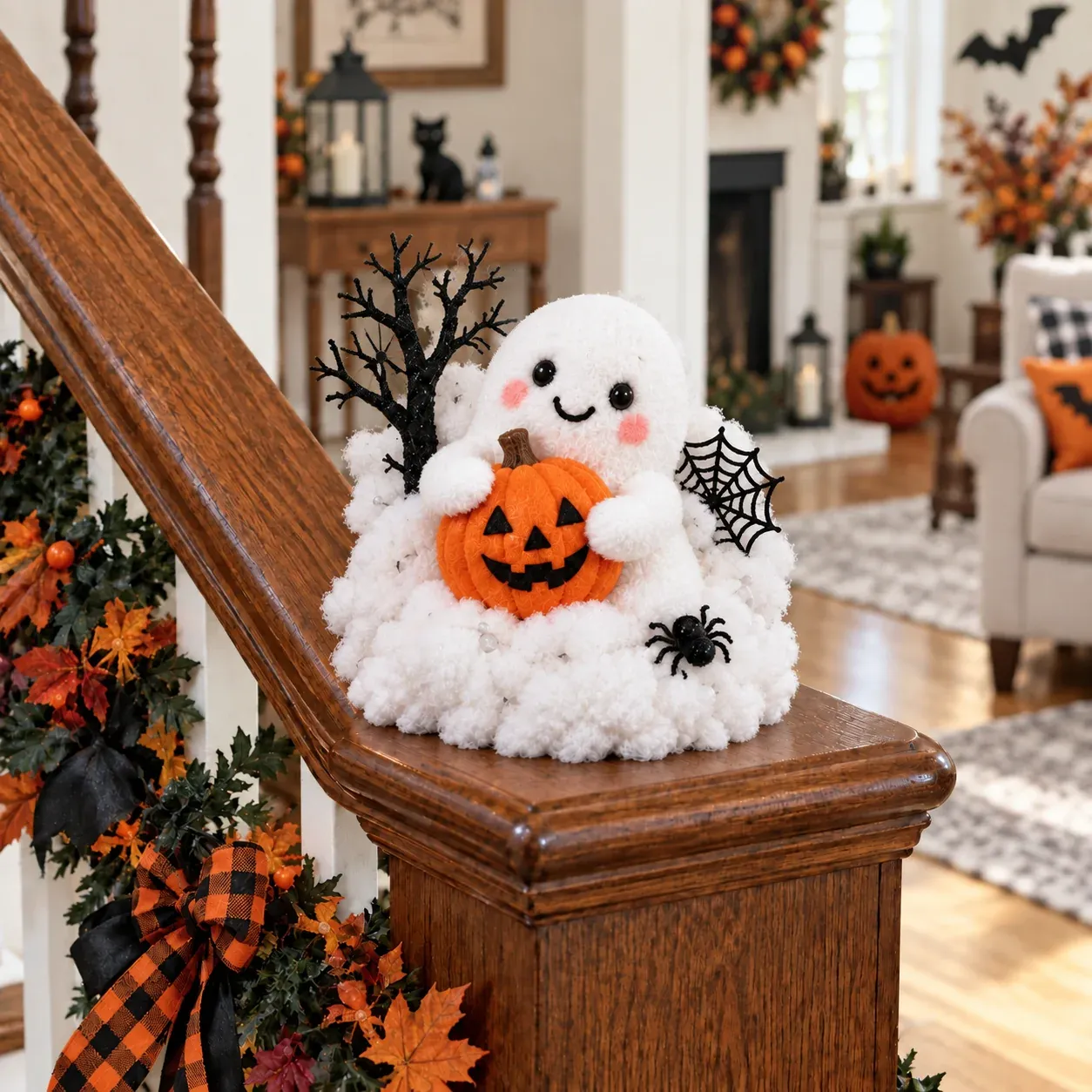 SAVE 70% BEFORE IT'S GONE– 👻 Glowing Ghost Staircase Decor