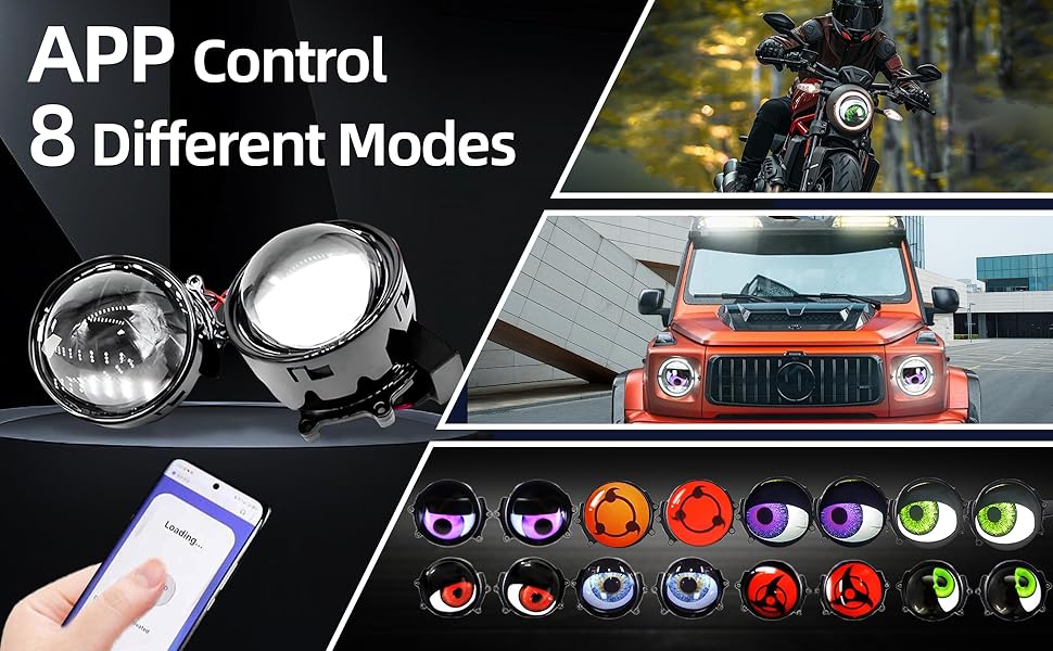 mini motorcycle led lights for motorcycles demon eyes ojos de diablo para carro eye lights for car