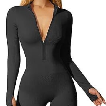 🔥Last Day Promotion 49% OFF - Fleece Long Sleeve Zipper Jumpsuit