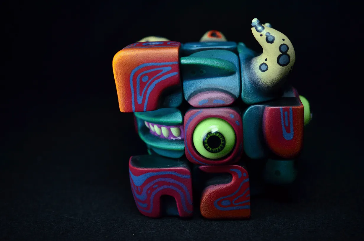 🔥LAST DAY 50% OFF✨Artists Handmade Art Monster Sculpture Rubik's Cube Toys