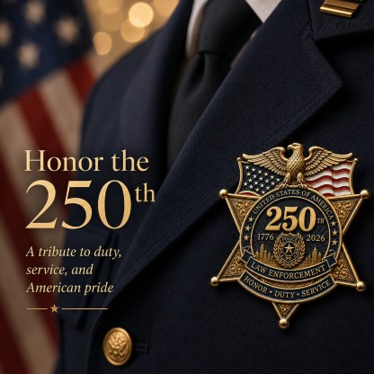⚡️Flash Sale 49% OFF - America 250 Law Enforcement Brooch
