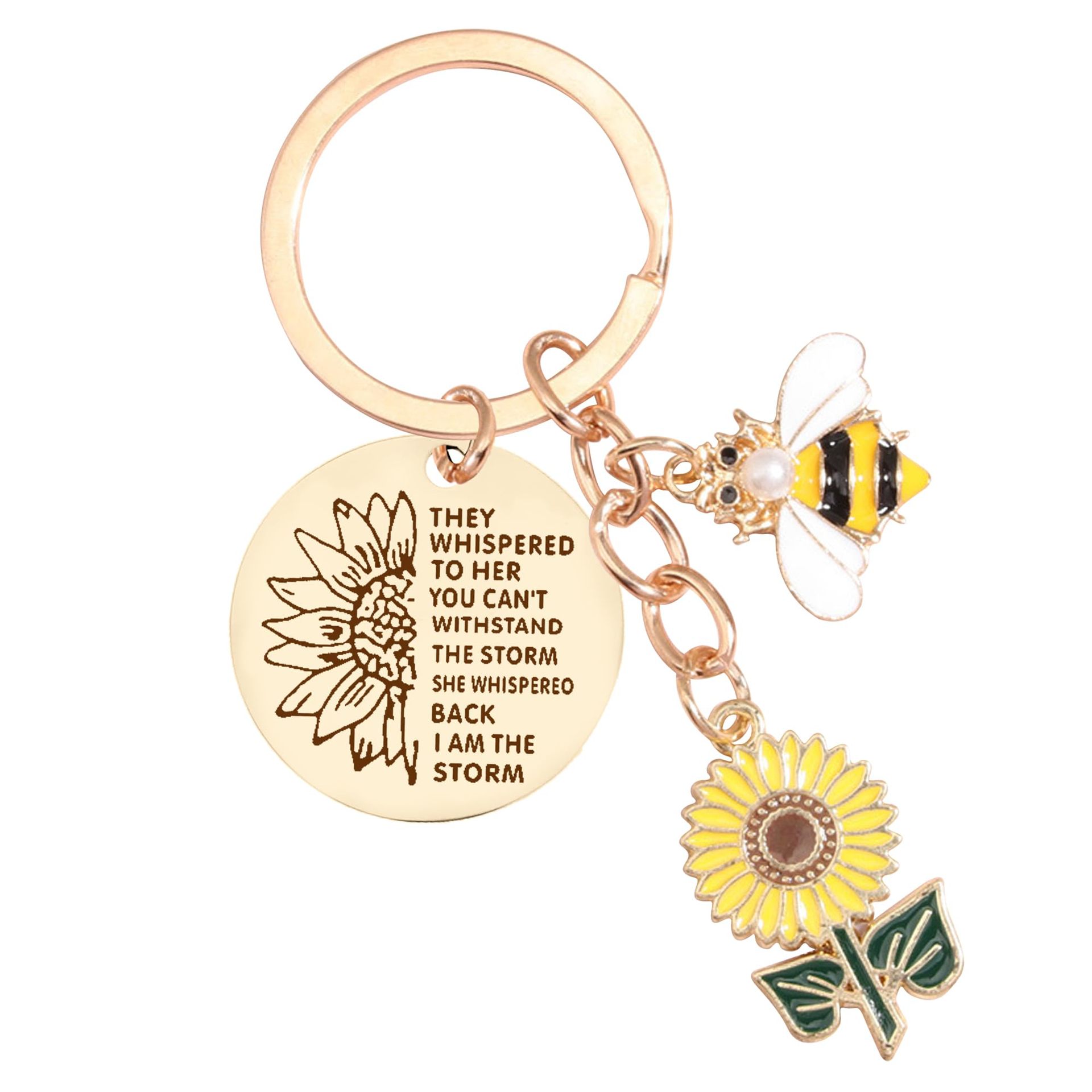 2024 Spring Hot Sale✨ - Inspirational Friendship Sunflower Keychain Gifts