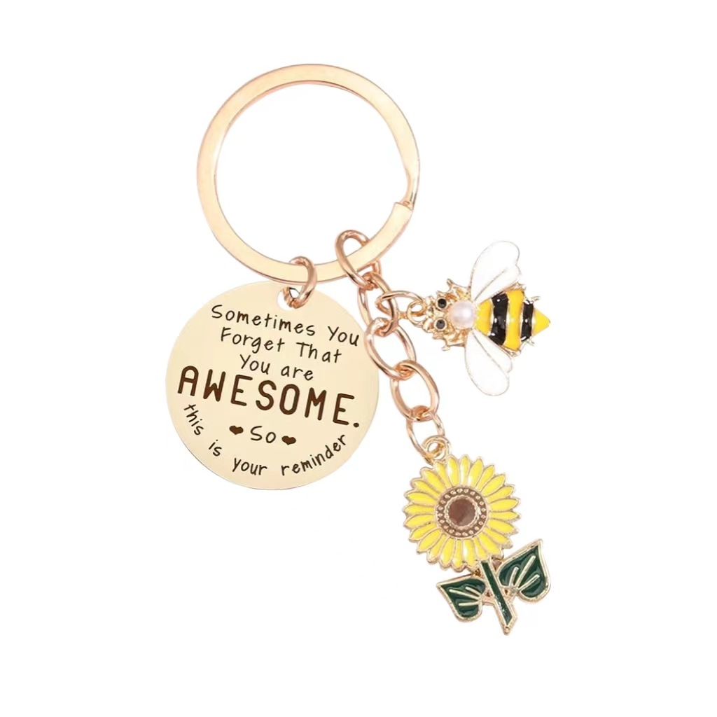 2024 Spring Hot Sale✨ - Inspirational Friendship Sunflower Keychain Gifts