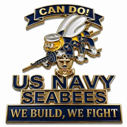⚓Last Day Promo: 49% OFF - 🐝US Navy Seabees Can Do! Car Emblem Metal Badge - ✈️Buy 2 Free Shipping Today!