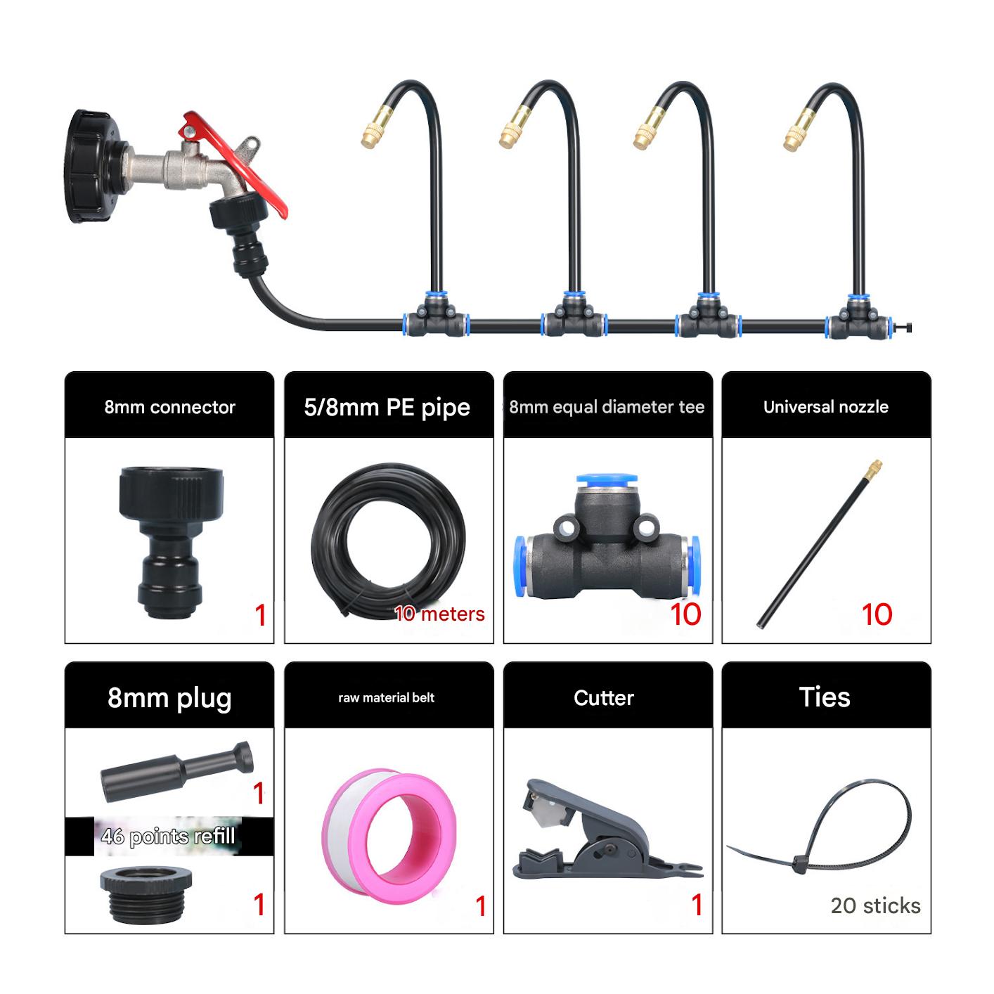 360° Curved Garden Automatic Irrigation System