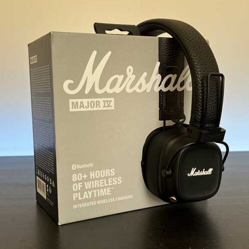 Marshall - słuchawki Major IV Bluetooth z bezprzewodowym ładowaniem