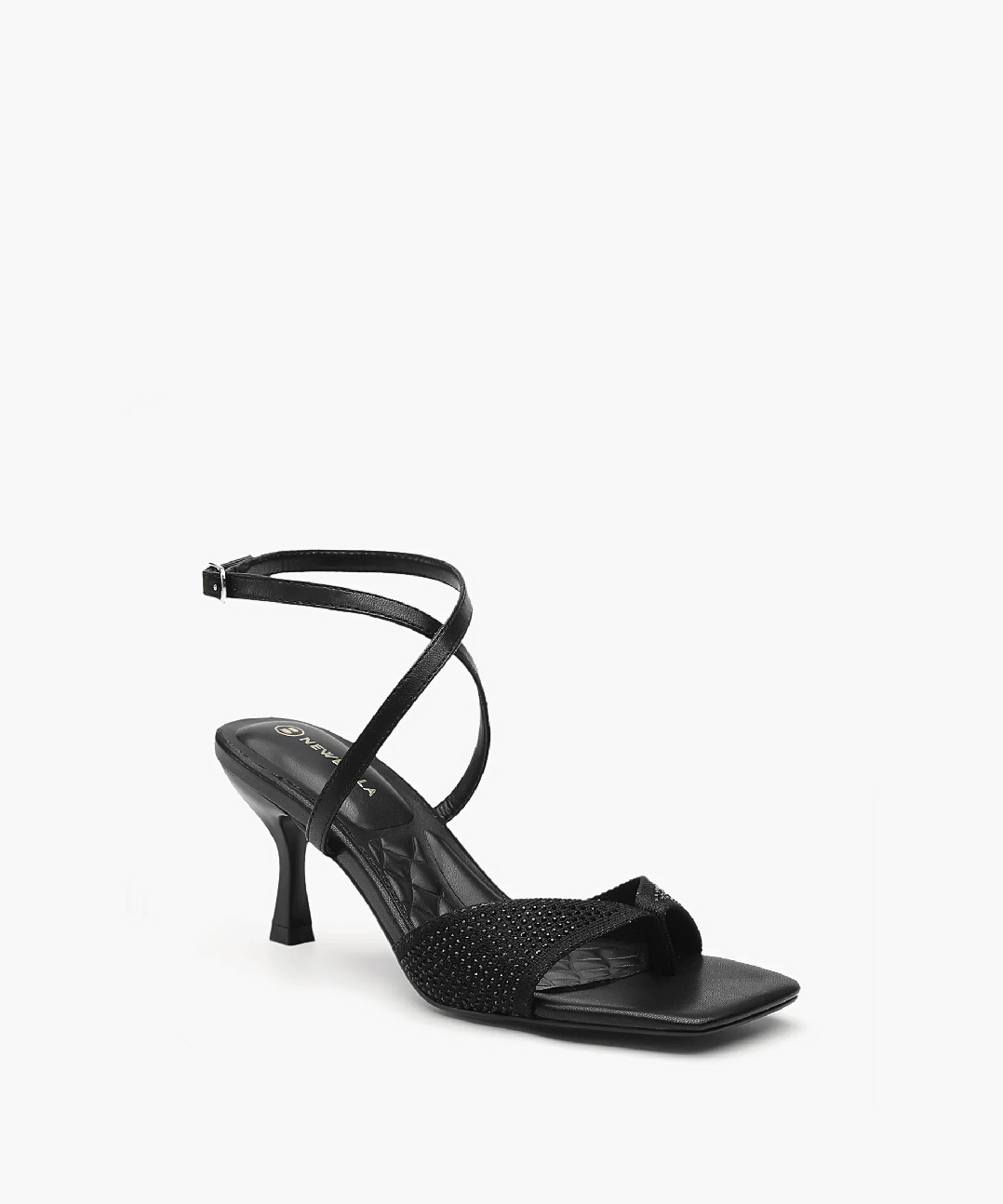 MOUSSE FIT Women Sweet Square Toe Heeled Sandals