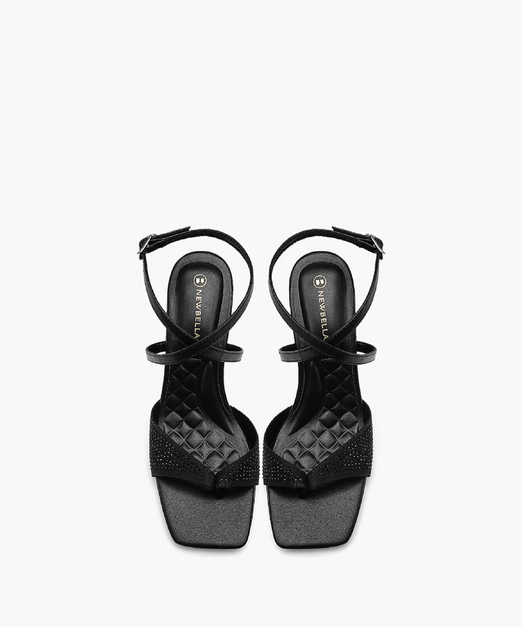 MOUSSE FIT Women Sweet  Square Toe Heeled Sandals