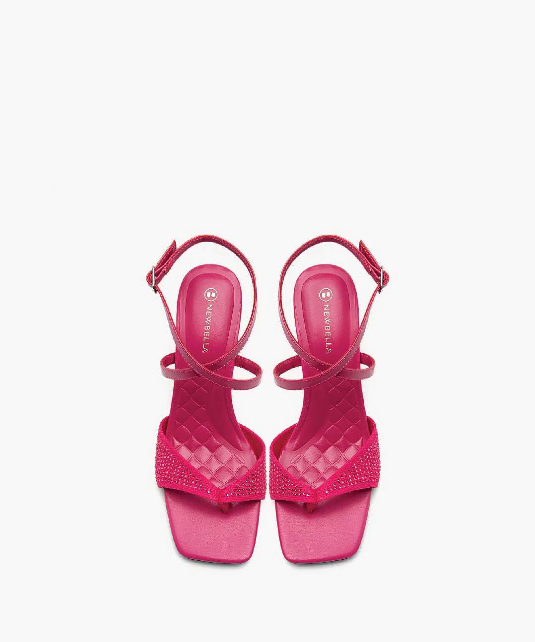 MOUSSE FIT Women Sweet  Square Toe Heeled Sandals