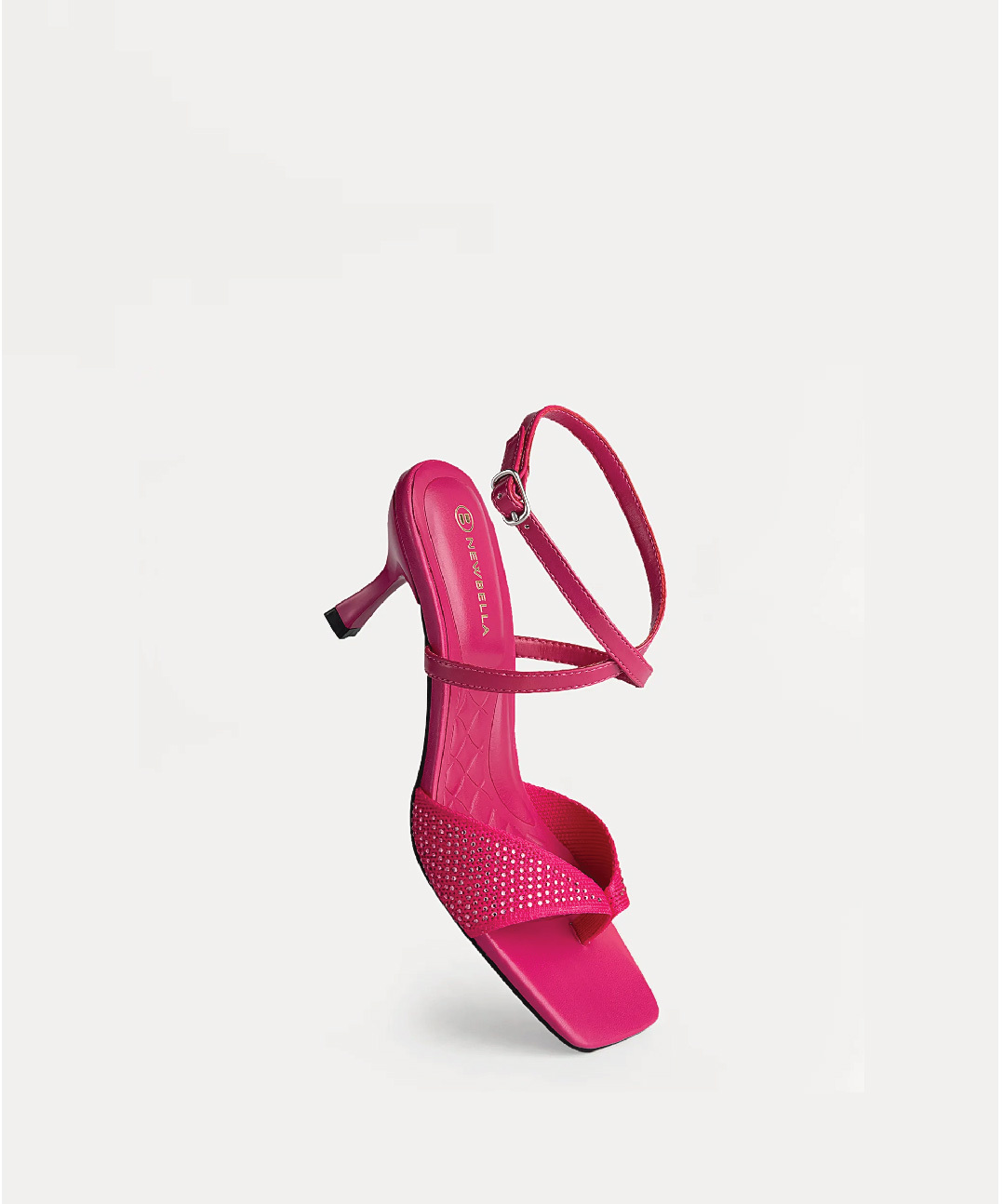 MOUSSE FIT Women Sweet  Square Toe Heeled Sandals