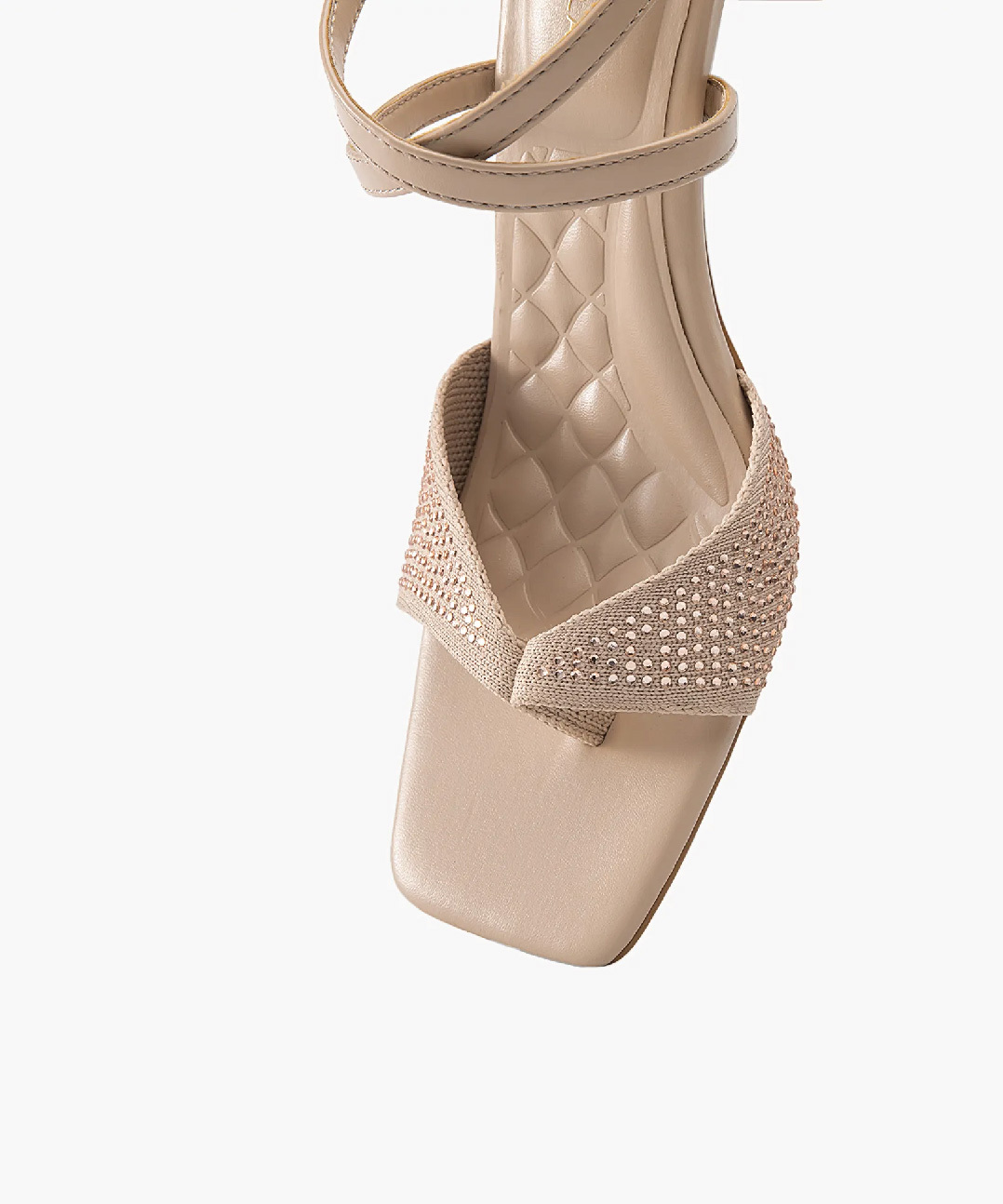 MOUSSE FIT Women Sweet Square Toe Heeled Sandals