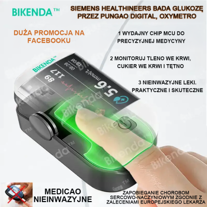Bikenda™ 2025 Smart Wielofunkcyjny Nieinwazyjny Laserowy Glukometr 👩‍💼 Dokładność do 99,9% 🍀
