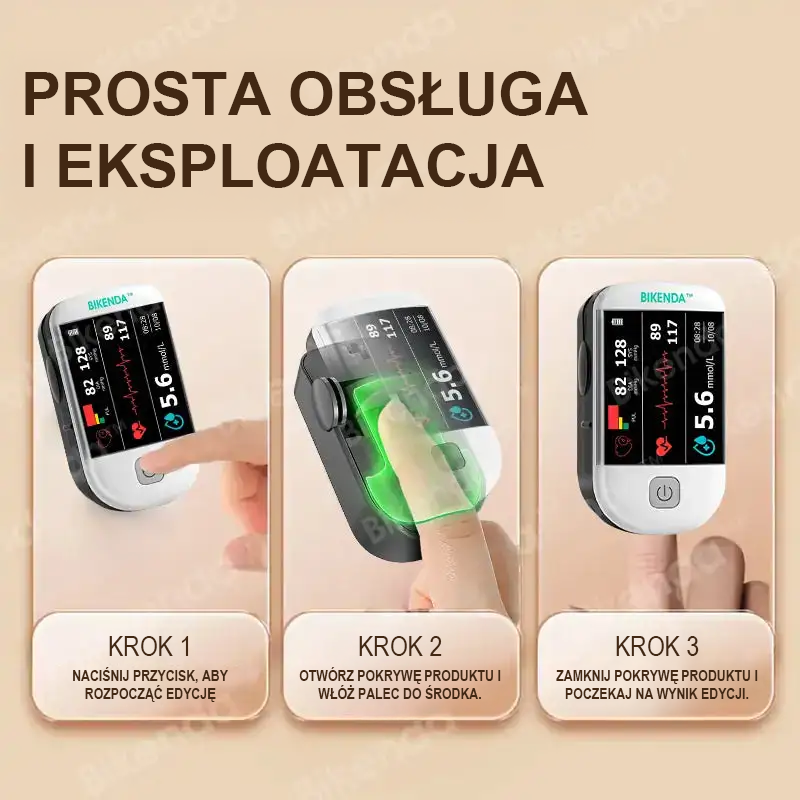 Bikenda™ 2025 Smart Wielofunkcyjny Nieinwazyjny Laserowy Glukometr 👩‍💼 Dokładność do 99,9% 🍀