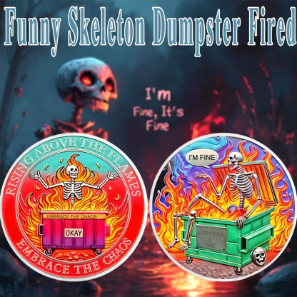 Dumpster Fire Challenge Coin XVII