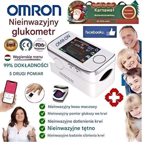 2025 Najnowszy wielofunkcyjny nieinwazyjny test poziomu glukozy we krwi, test lipidowy i test kwasu moczowego firmy Omron ......