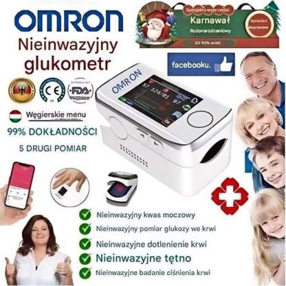 2025 Najnowszy wielofunkcyjny nieinwazyjny test poziomu glukozy we krwi, test lipidowy i test kwasu moczowego firmy Omron ......