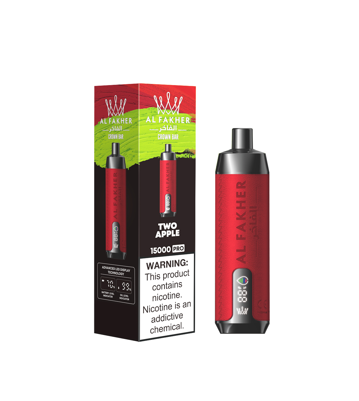 [Global-CN01] Al fakher Crown Bar 15000 Pro Kit 28ml