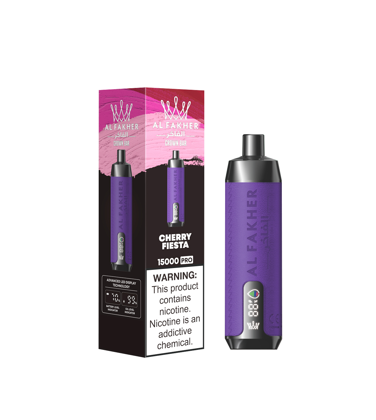[Global-CN01] Al fakher Crown Bar 15000 Pro Kit 28ml