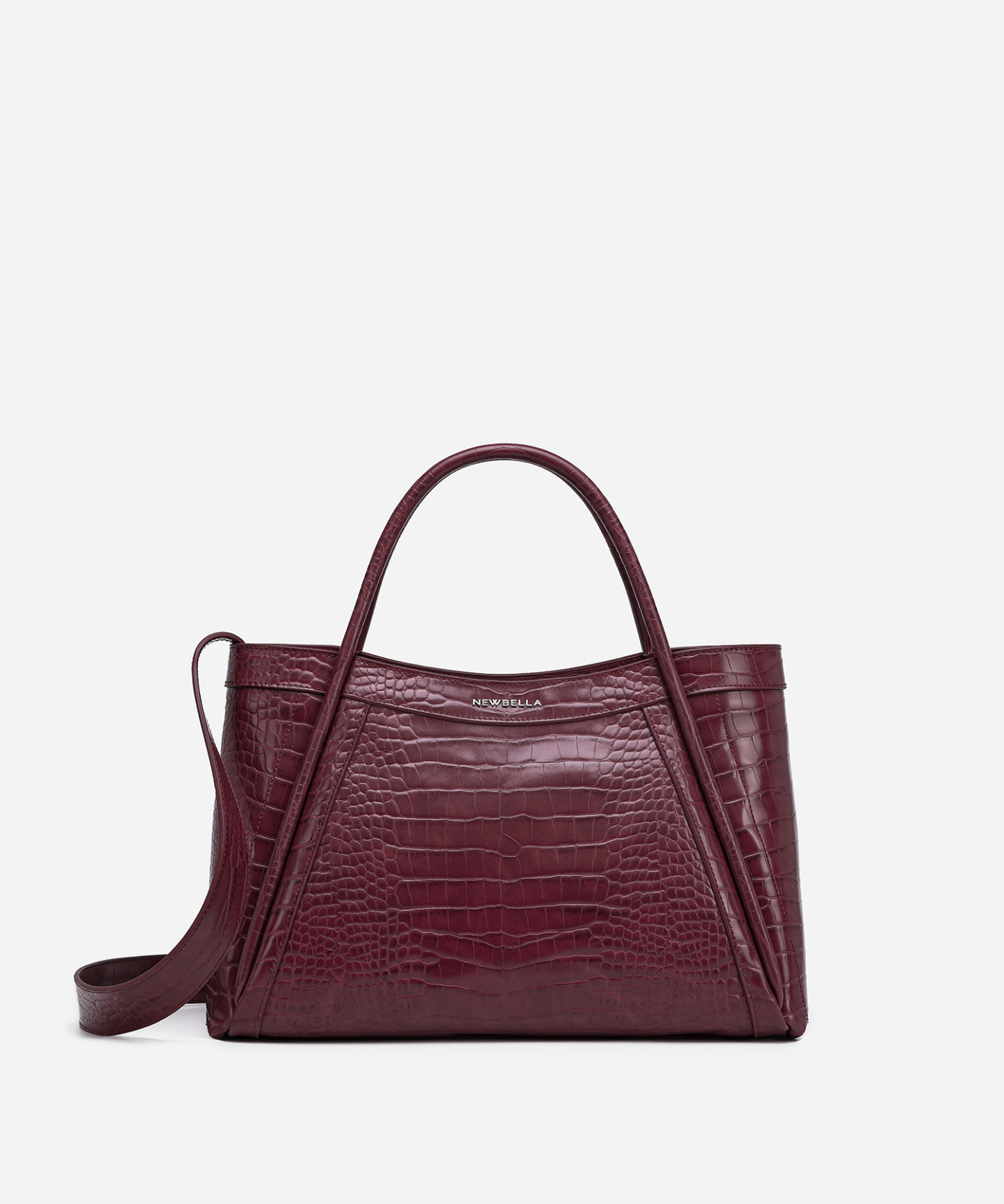 Kelly M Plus Size 2 PCS Set Crocodile Print Top Handle Bag