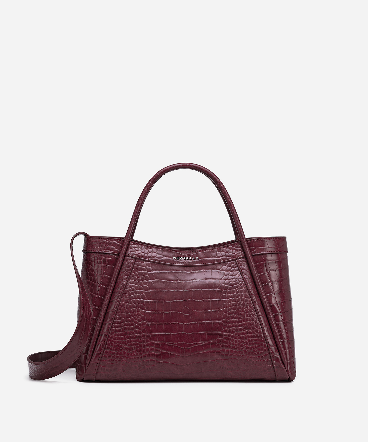 Kelly M Plus Size 2 PCS Set Crocodile Print Top Handle Bag