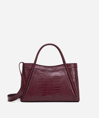 Kelly M Plus Size 2 PCS Set Crocodile Print Top Handle Bag