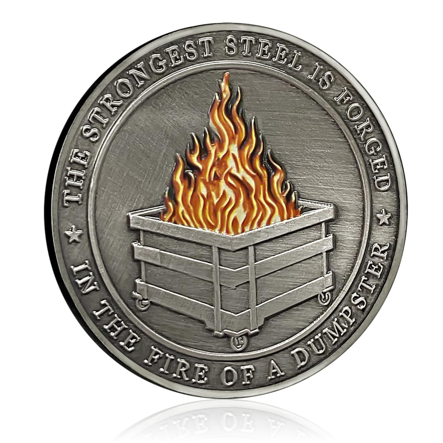 Dumpster Fire Challenge Coins
