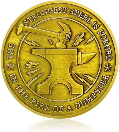 Dumpster Fire Challenge Coins(Golden)