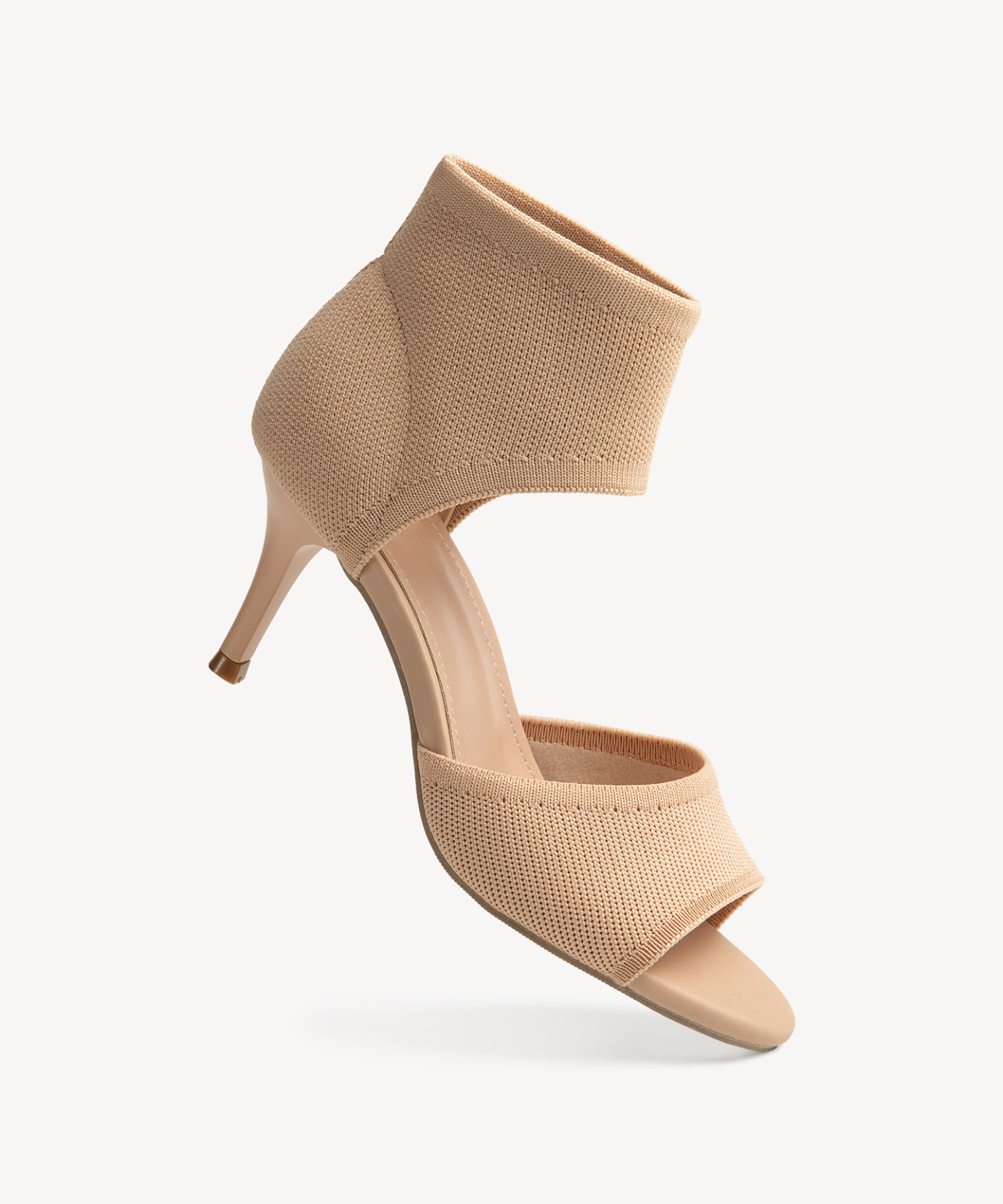 MOUSSE FIT Women Peep Toe Stiletto Heeled Sandals