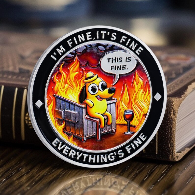 Dumpster Fire Challenge Coin Ⅻ