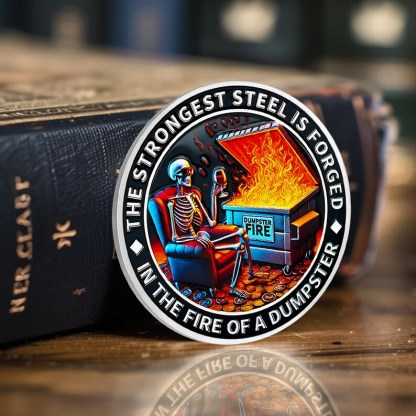 Dumpster Fire Challenge Coin Ⅻ