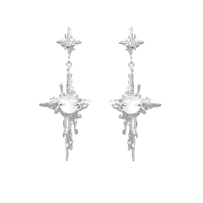 Moonstone Silver Earrings | Jentle Jewelry