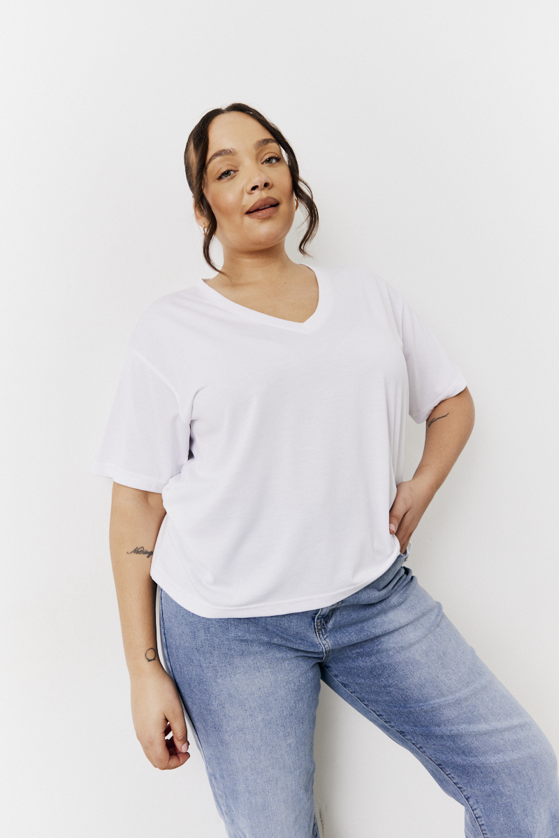 2 Pack Slouchy V-Neck T-Shirt