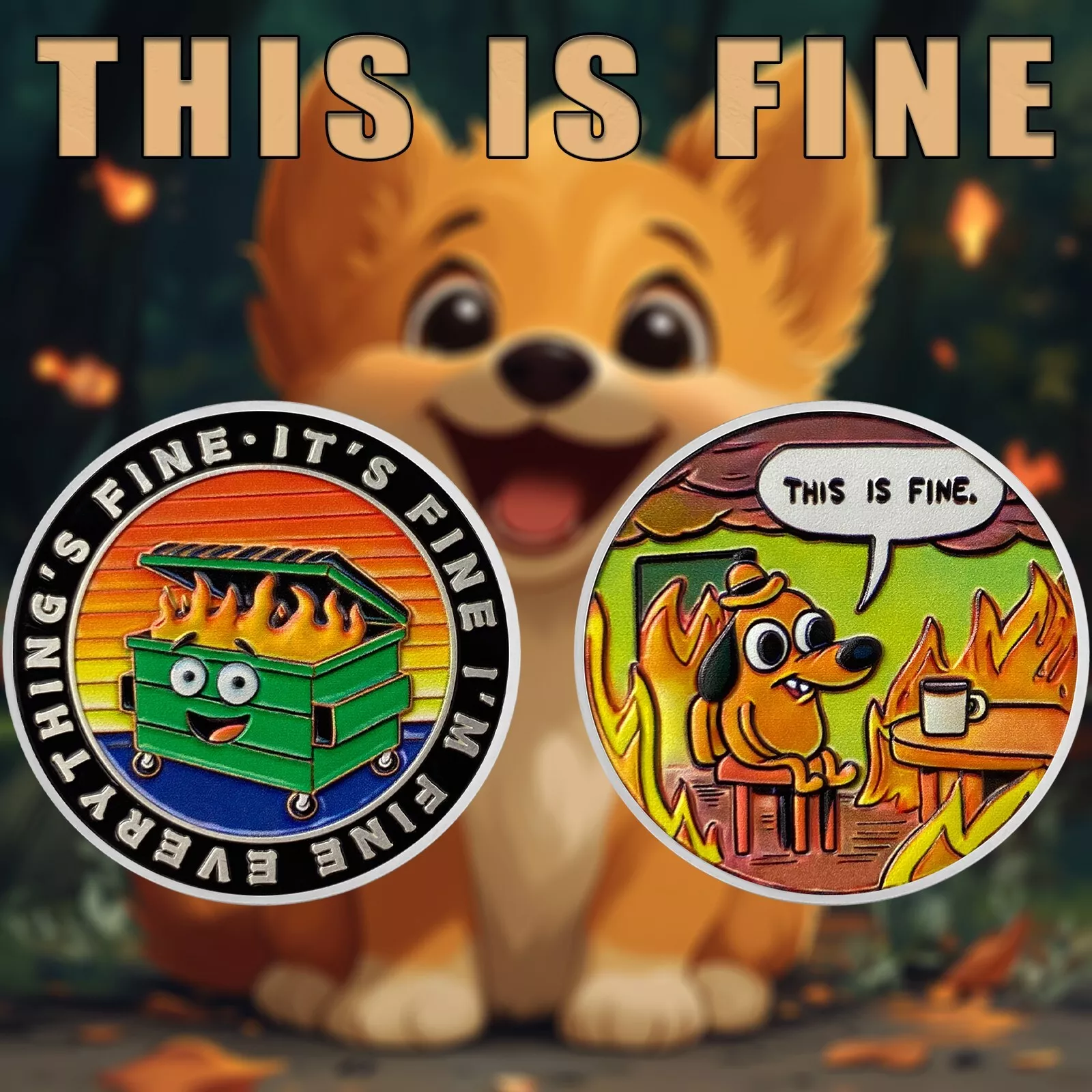 Dumpster Fire Challenge Coin Ⅱ