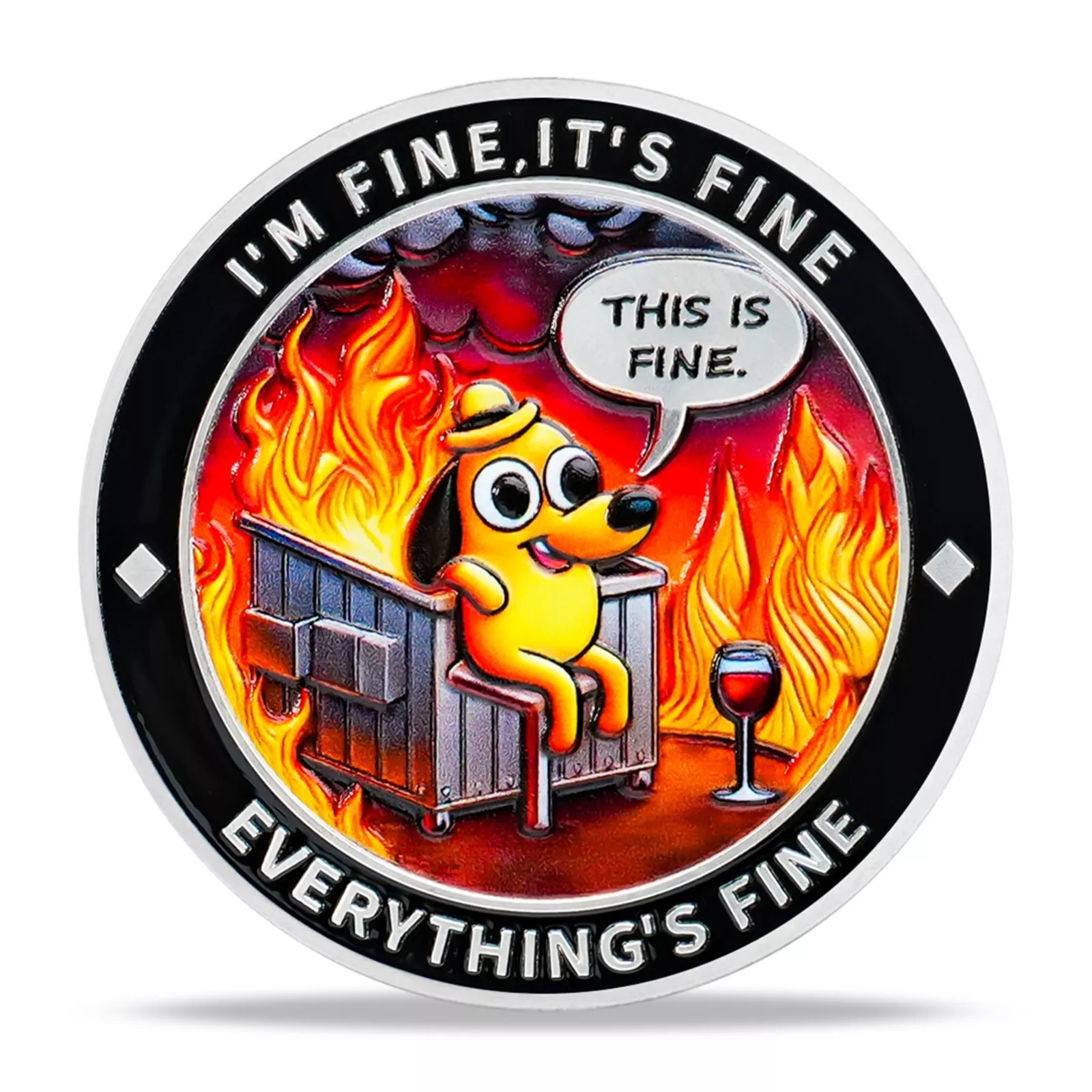 Dumpster Fire Challenge Coin Ⅻ