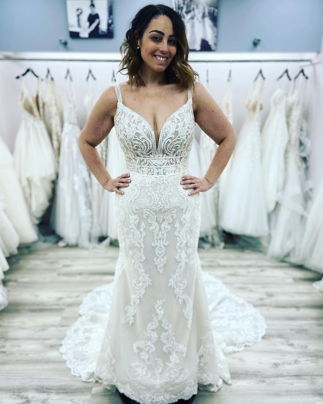 Robe de mariée de créateur en dentelle sirène | Robes de mariée pas cher | Babyonlinedress.de