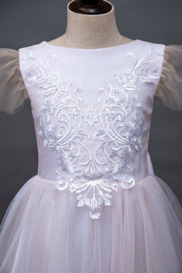 robe de demoiselle d'honneur d’enfant luxueux princesse haute couture
