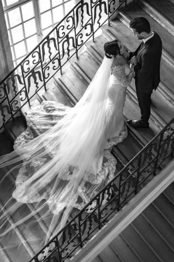 Belles robes de mariée en dentelle de sirène | Robes de mariée à manches