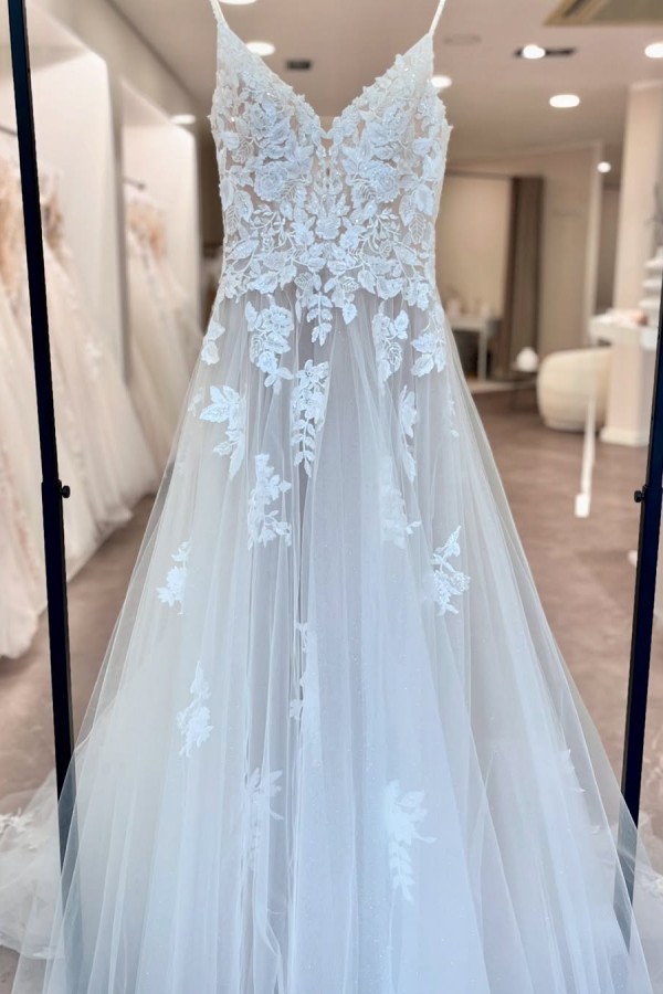 Boho Hochzeitskleider A Linie Spitze Brautmoden Brautkleider Online
