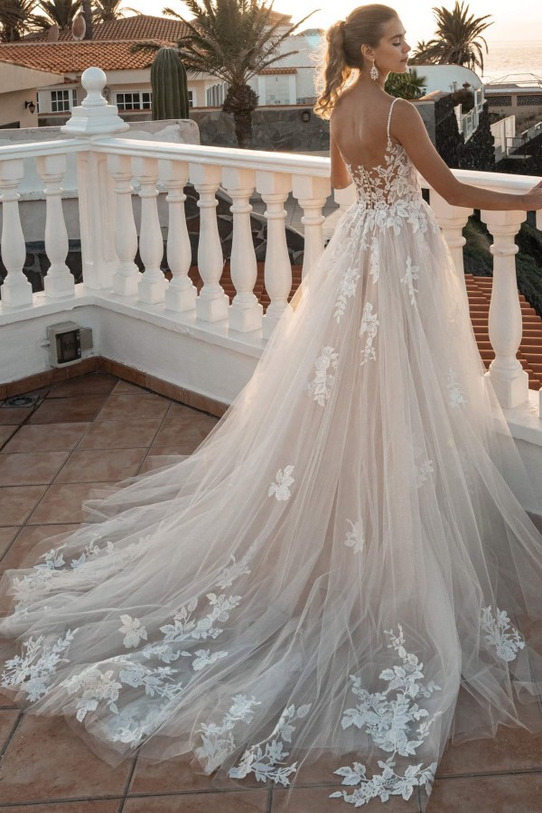 Boho Hochzeitskleider A Linie Spitze Brautmoden Brautkleider Online