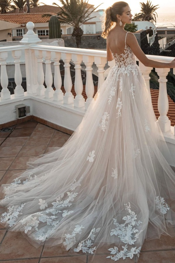 Boho Hochzeitskleider A Linie Spitze Brautmoden Brautkleider Online