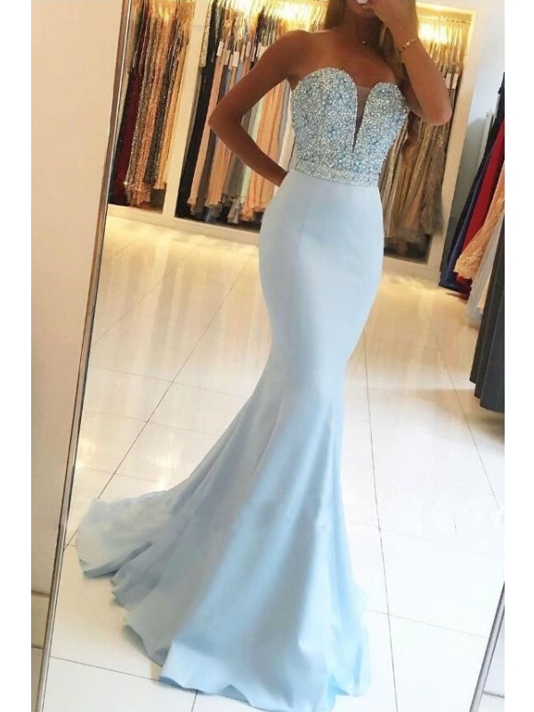 robe de soirée sirène strass | robe de soirée longue