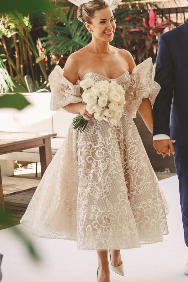 Elegante Hochzeitskleider A Linie Spitze Brautkleider Brautmoden Online