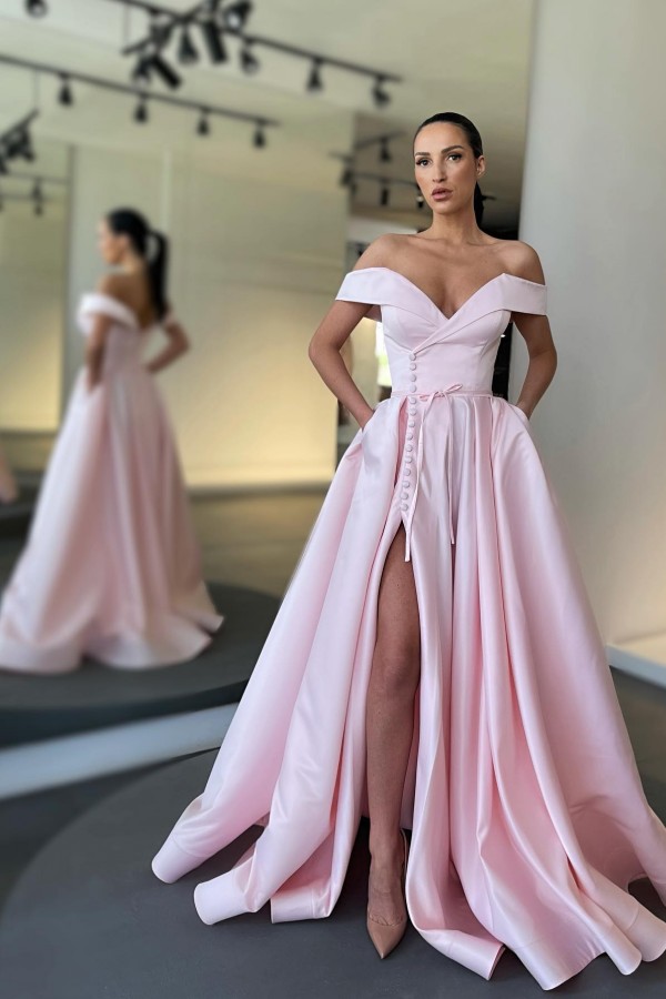 Schlichte Abendkleider Lang Himmel Blau Festliche Ballkleider Online