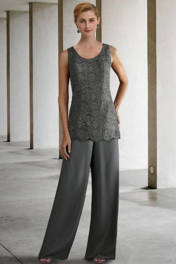 Robe de mère de mariée en dentelle | Robe de mère de mariée pas cher 3 pièces