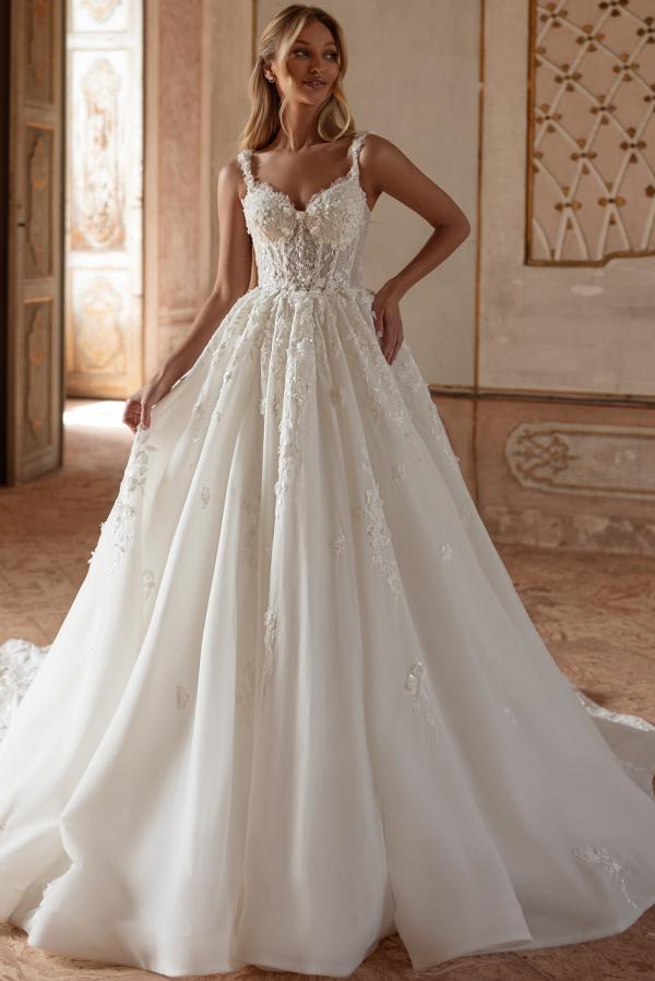 Robes de mariée simples en dentelle | Robes de mariée Une ligne pas cher