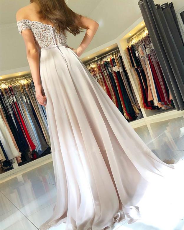 Robe de Soirée Dentelle | Robe de soirée Longue Epaule Nue