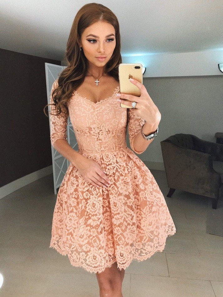 robe de soirée courte | robe dentelle pas cher