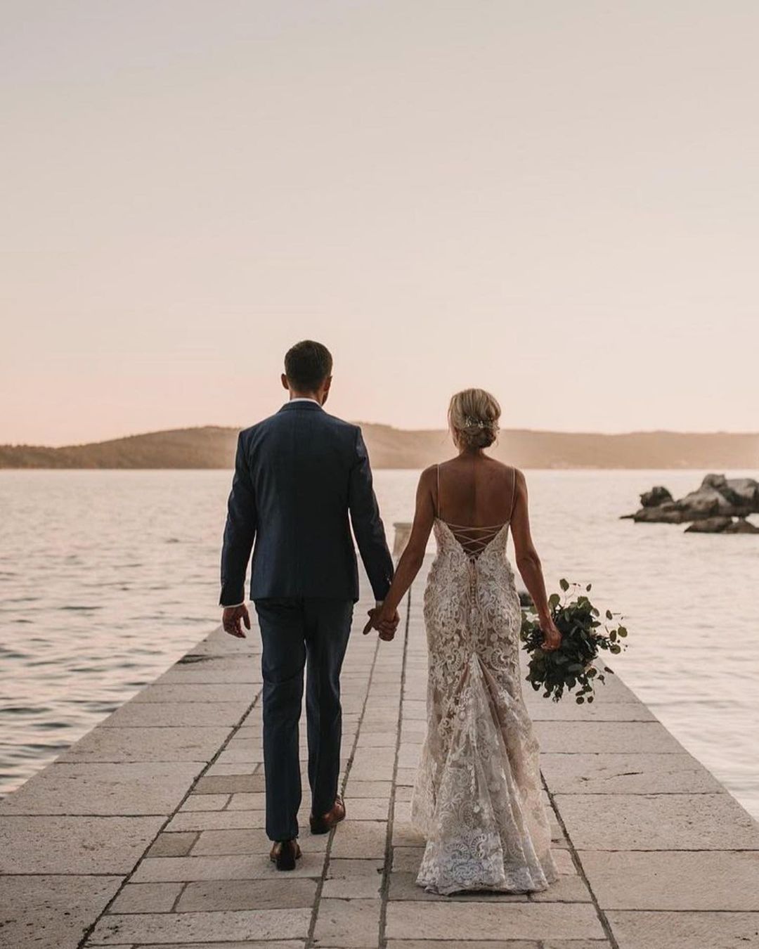 Robe de mariée sirène simple | Robes de mariée avec de la dentelle
