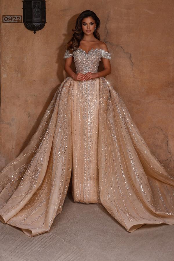 Robes de bal extravagantes Robes de bal longues à paillettes Robes de soirée
