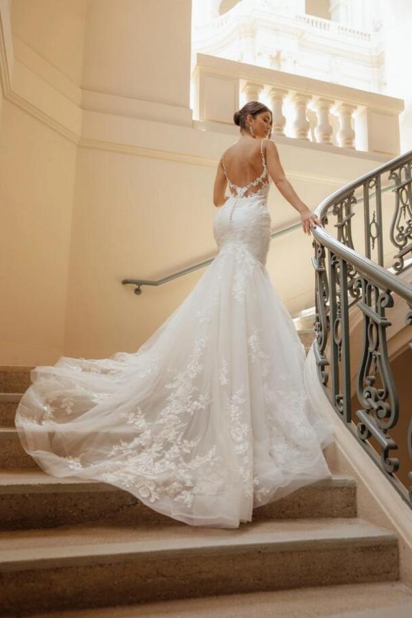 Belles robes de mariée style sirène | Robes de mariée en dentelle pas cher